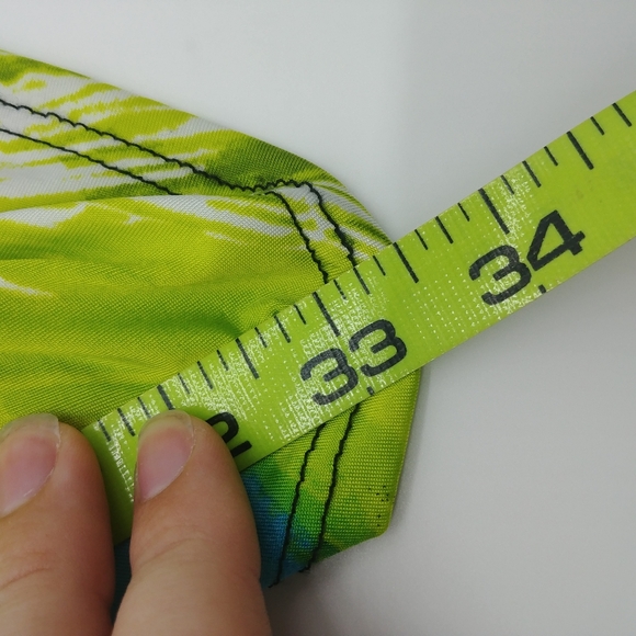 Neon Bright Colorful Bodycon Beautiful stretch cowl neck dress size small - Picture 6 of 12